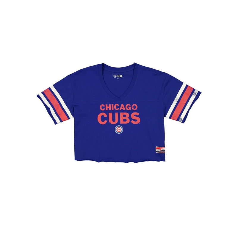 Chicago Cubs Throwback Cropped Women’s T-Shirt