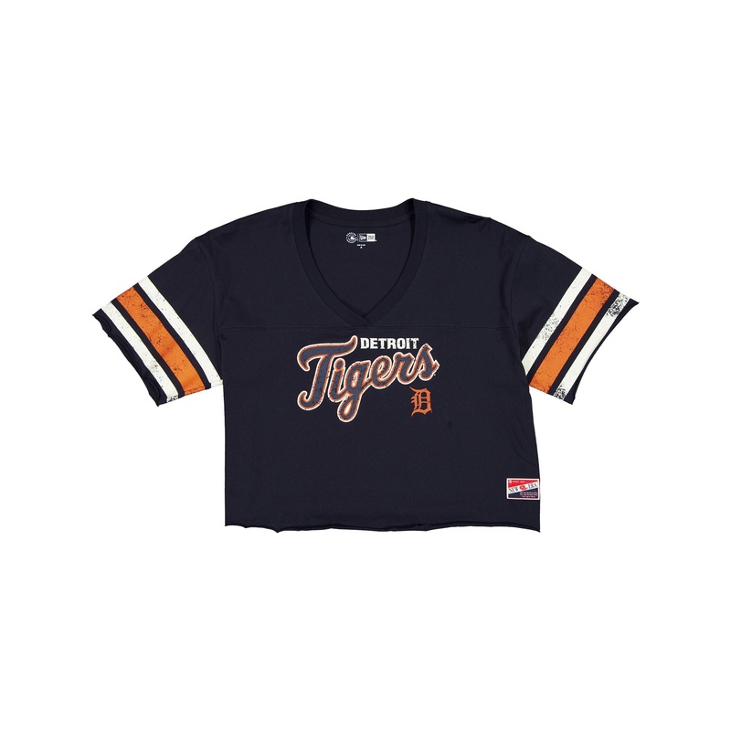 Detroit Tigers Throwback Cropped Women’s T-Shirt