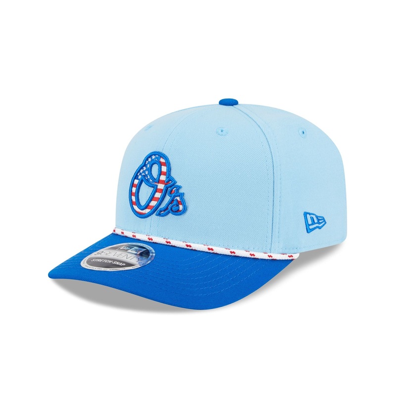 Baltimore Orioles Independence Day 2025 9SEVENTY Stretch-Snap Hat