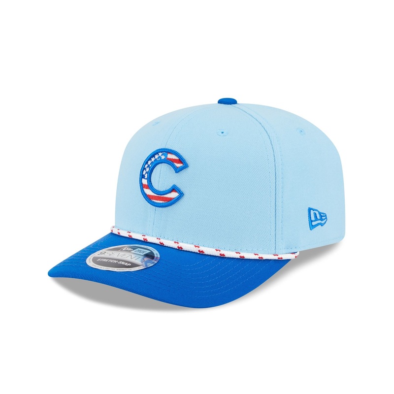 Chicago Cubs Independence Day 2025 9SEVENTY Stretch-Snap Hat