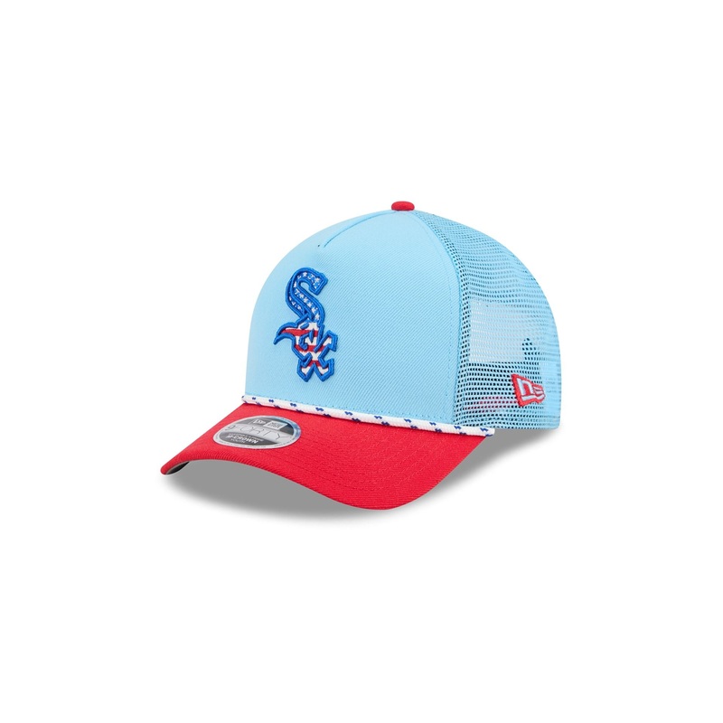 Chicago White Sox Independence Day 2025 Kids 9FORTY M-Crown A-Frame Trucker Hat