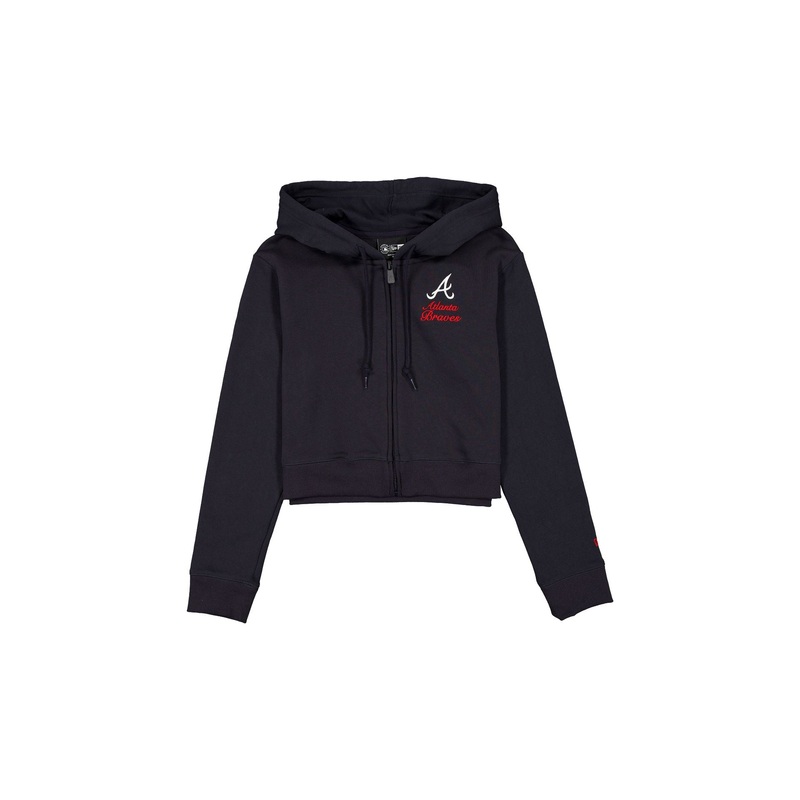 Atlanta Braves Game Day Cropped Women’s Zipper Hoodie