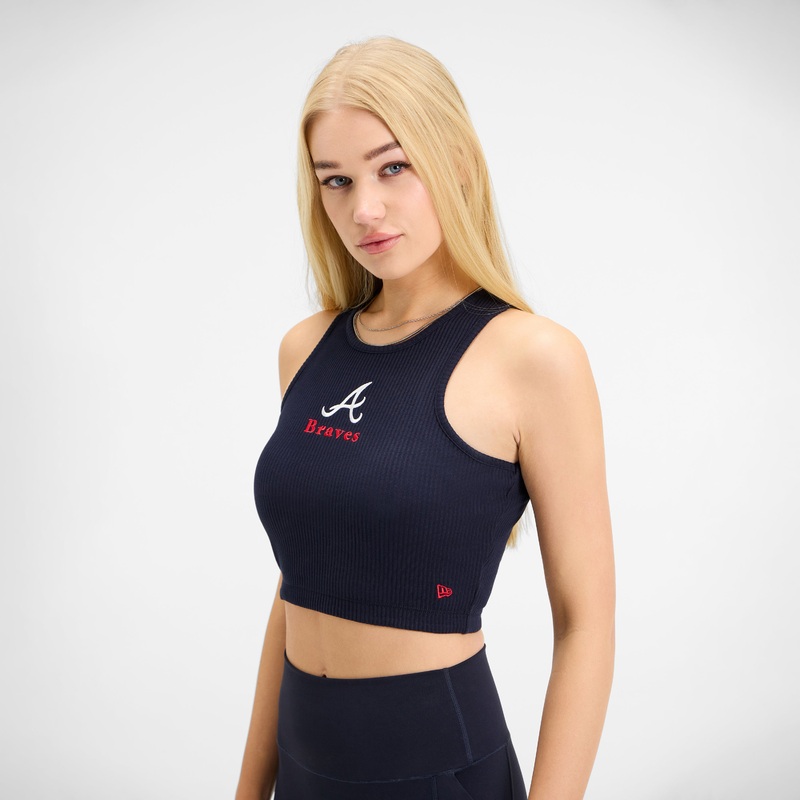 Atlanta Braves Leisure Cropped Women’s Tank Top