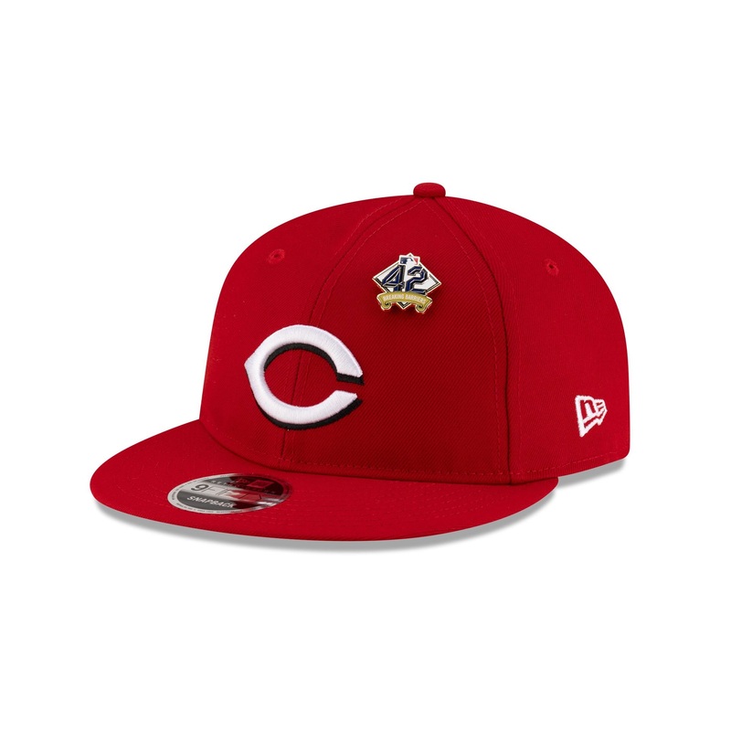 Cincinnati Reds Jackie Robinson Day 2025 Retro Crown 9FIFTY Snapback Hat