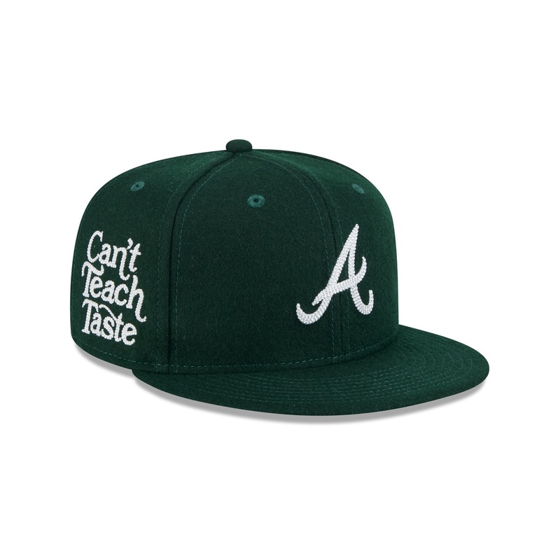 Atlanta Braves Diet Starts Monday Can’t Teach Taste Green 59FIFTY Fitted Hat
