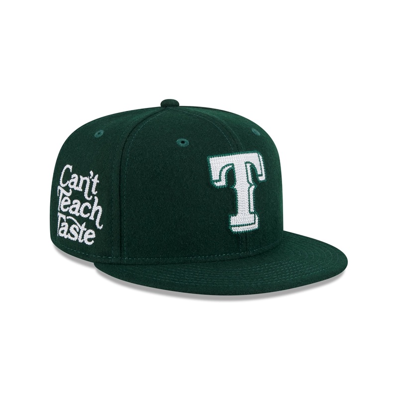 Texas Rangers Diet Starts Monday Can’t Teach Taste Green 59FIFTY Fitted Hat