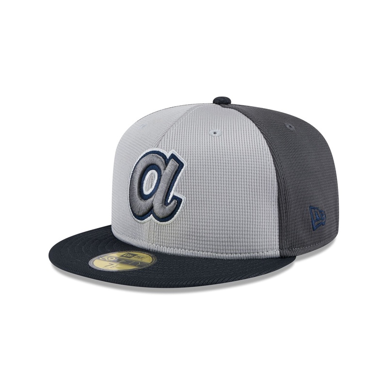 Atlanta Braves 2025 Batting Practice Gray 59FIFTY Fitted Hat