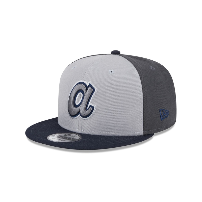 Atlanta Braves 2025 Batting Practice Gray 9FIFTY Snapback Hat
