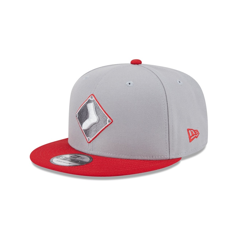 Chicago White Sox 2025 Batting Practice Gray 9FIFTY Snapback Hat