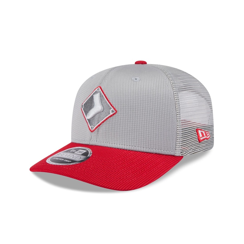 Chicago White Sox 2025 Batting Practice Gray 9SEVENTY Trucker Hat