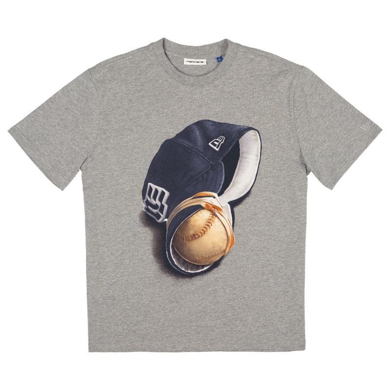 New Era Branded Telescoping ’25 Heather Gray T-Shirt