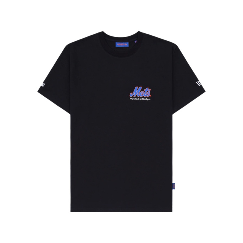 New York or Nowhere x New York Mets Black Logo T-Shirt