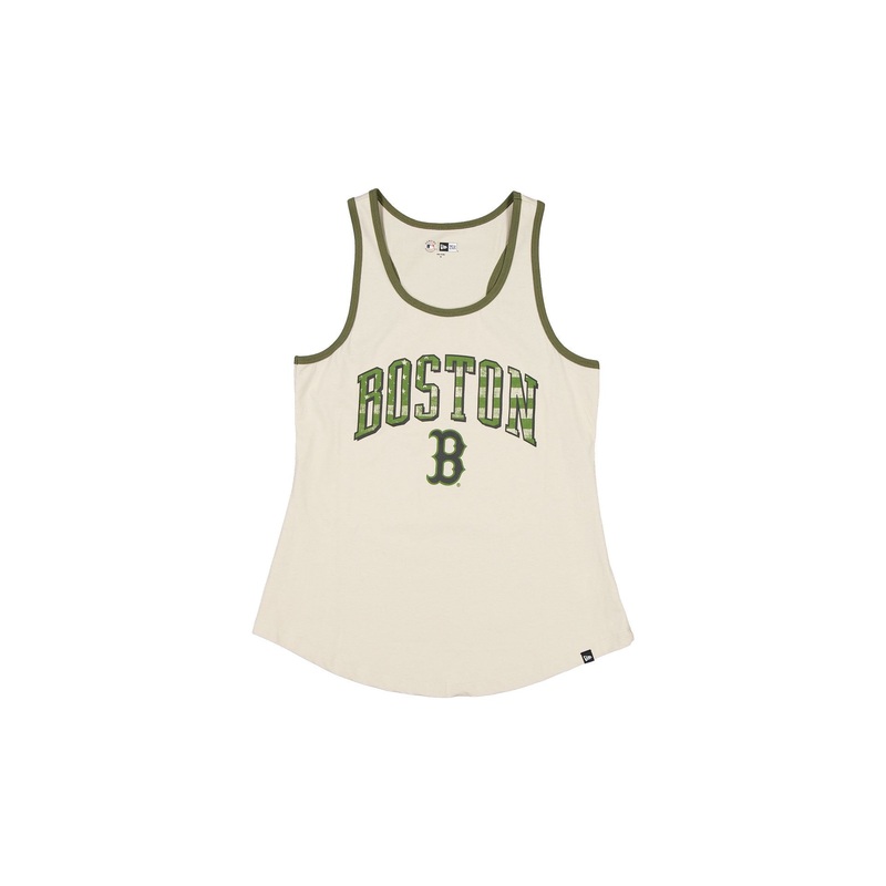 Boston Red Sox Armed Forces Day 2025 Women’s Stone Tank Top