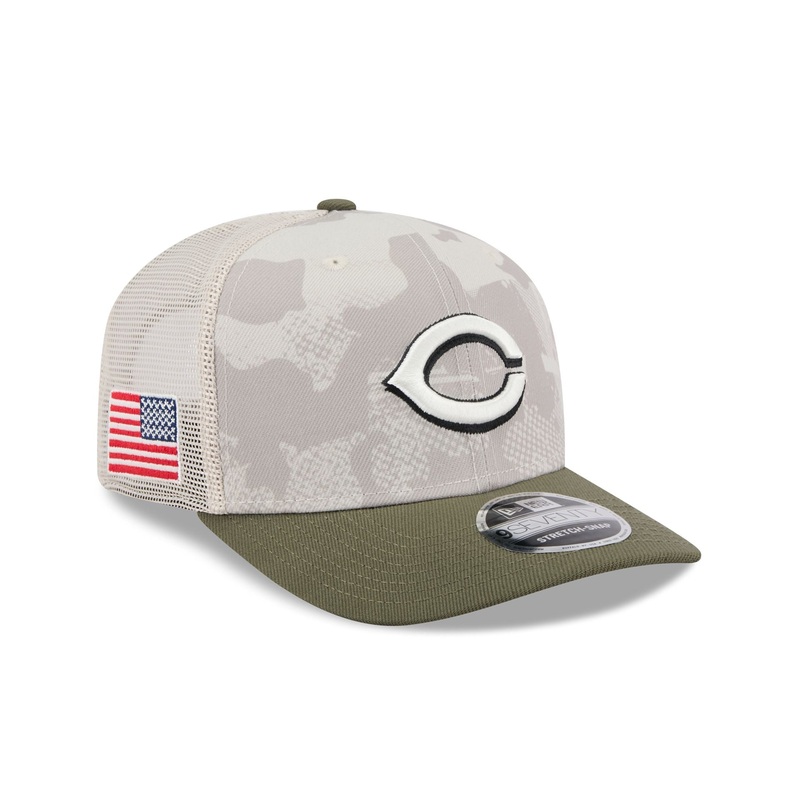 Cincinnati Reds Armed Forces Day 2025 9SEVENTY Trucker Hat