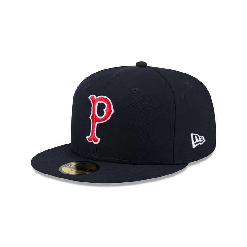Worcester Red Sox Theme Night Navy 59FIFTY Fitted Hat