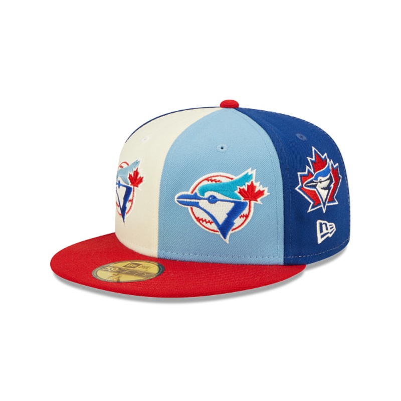 Toronto Blue Jays Logo Pinwheel 59FIFTY Fitted Hat