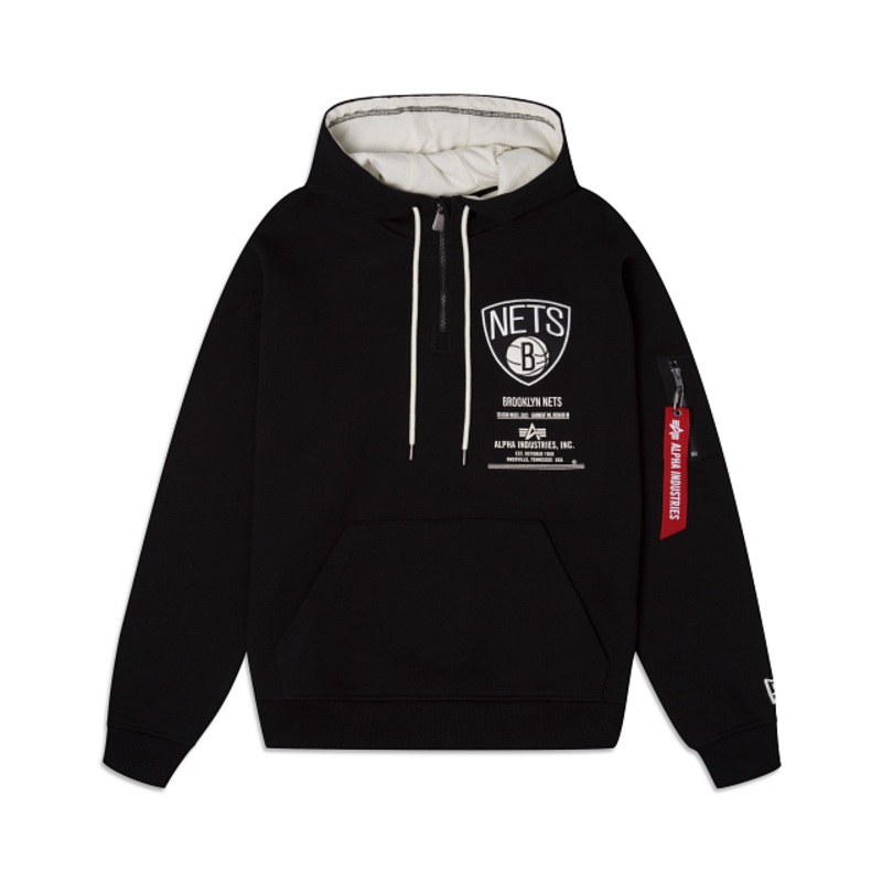 Alpha Industries X Brooklyn Nets Zipper Hoodie