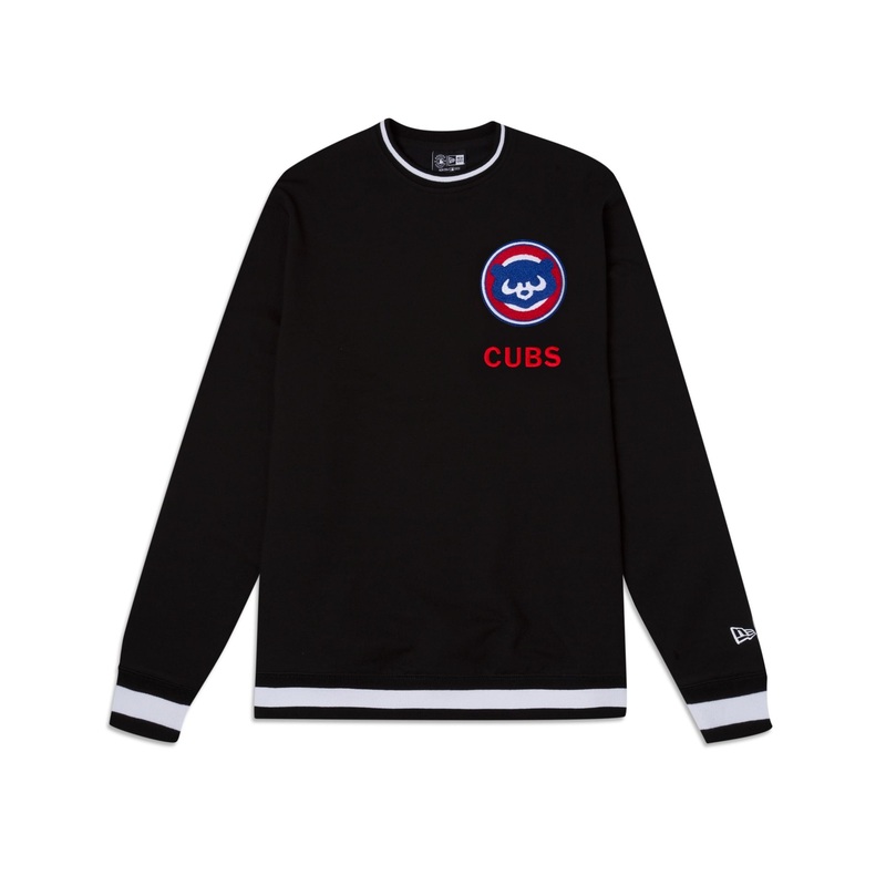 Chicago Cubs Logo Select Black Crewneck