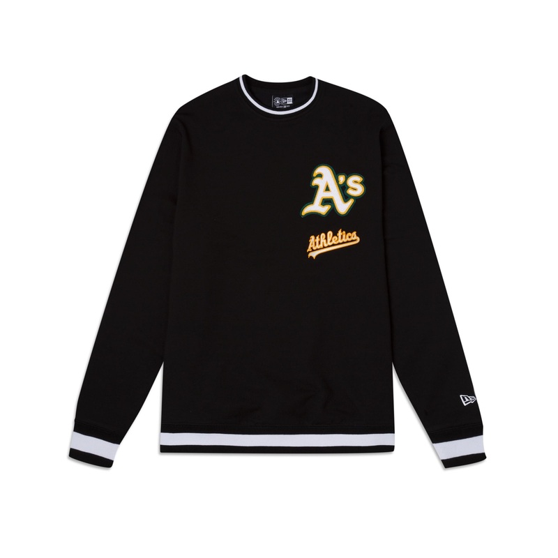 Athletics Logo Select Black Crewneck