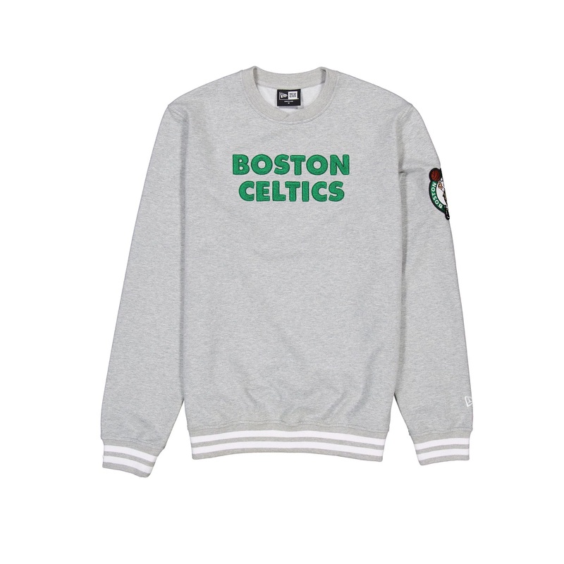 Boston Celtics Gray Logo Select Crewneck