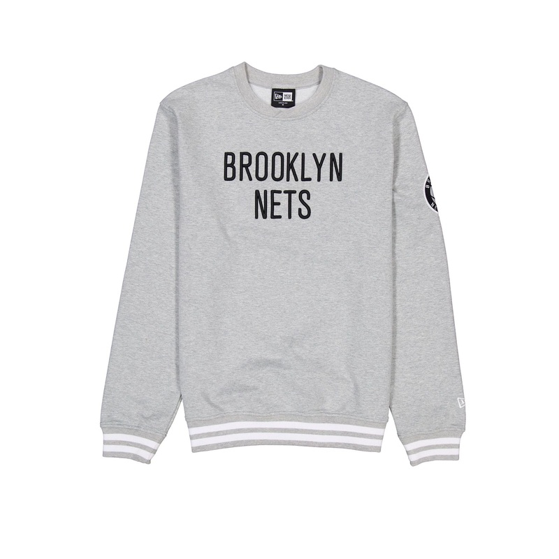 Brooklyn Nets Gray Logo Select Crewneck