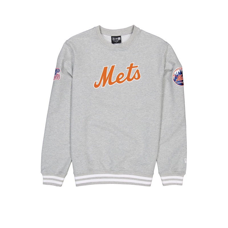 New York Mets Gray Logo Select Crewneck