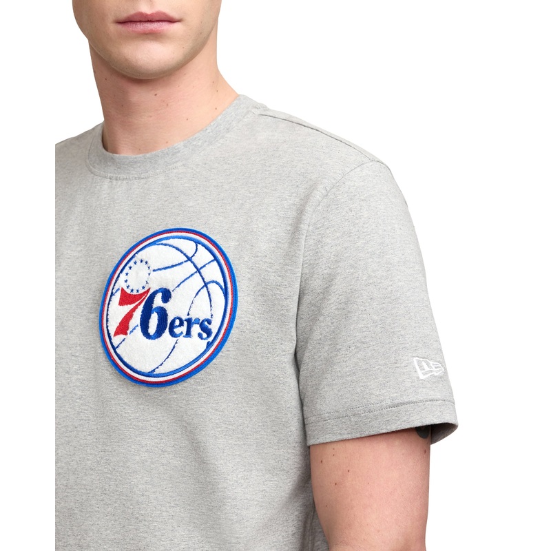 Philadelphia 76ers Gray Logo Select T-Shirt