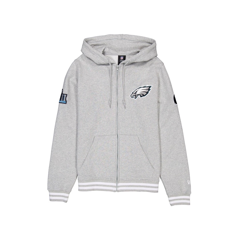 Philadelphia Eagles Gray Logo Select Full-Zip Hoodie