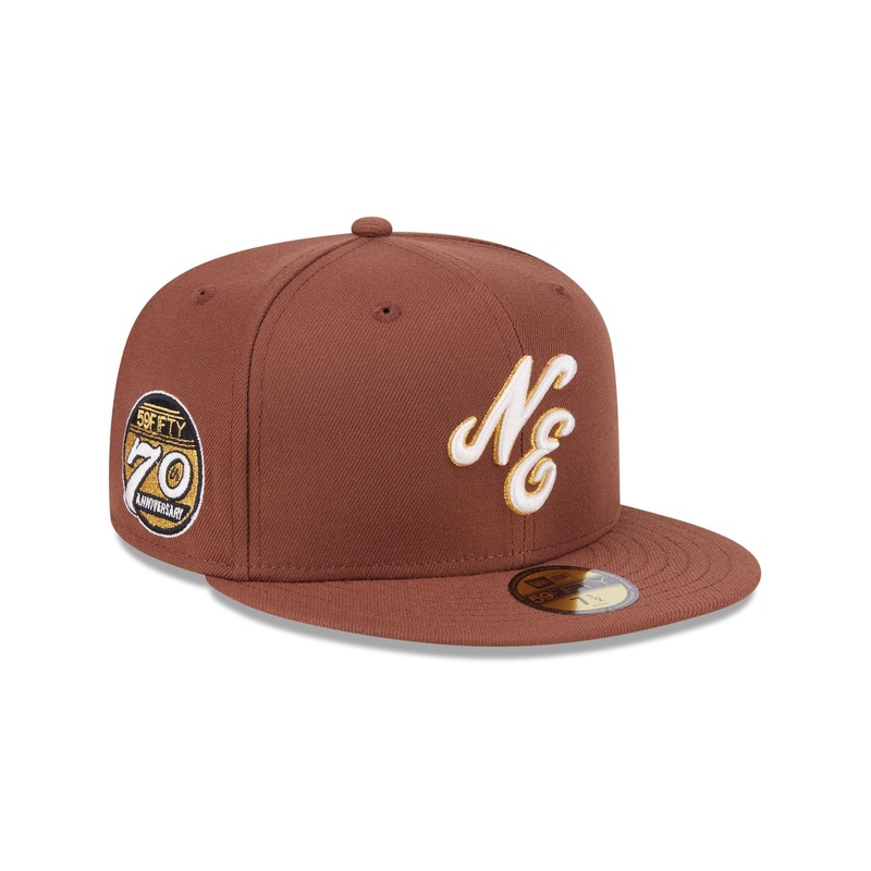 70th Anniversary Brown 59FIFTY Fitted Hat